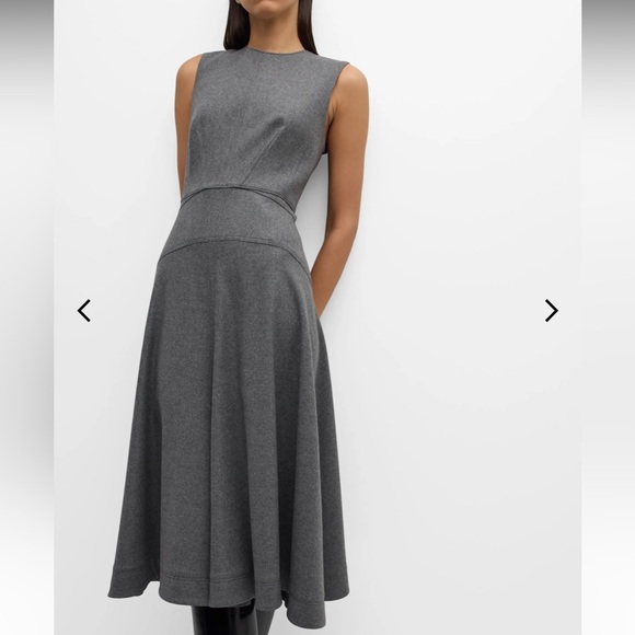 Veronica beard Karrigan Sleeveless A-Line Midi Dress - Picture 2 of 7